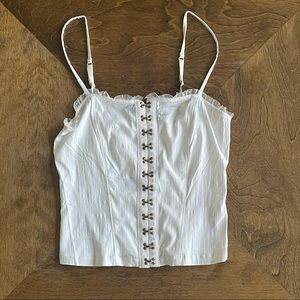 Free People | For The Boys White Corset Cami